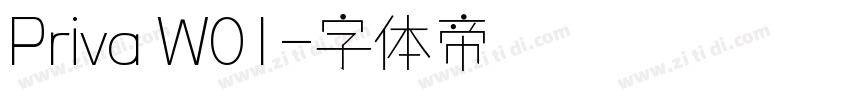 Priva W01字体转换